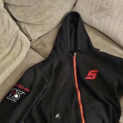Snap On Zip Up Sweater