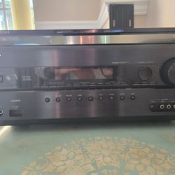 ONKYO RECIEVER WITH SUBWOOFER & SPEAKERS Black TX-SR608