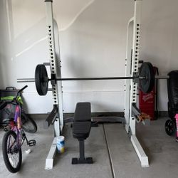 Half Rack, Adjustable Bench,etc 