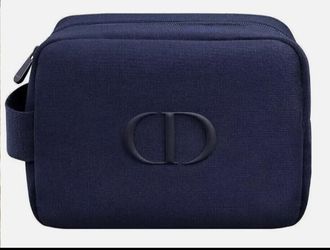 Dior Beauty Embossed-Logo Large Cosmetic- Makeup/Toiletry Bag