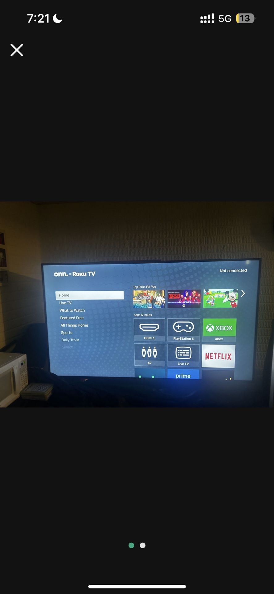 Onn 65 Inch Tv
