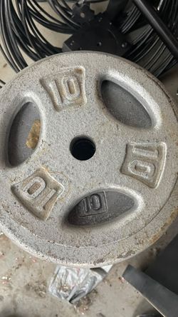 295 lbs Cast Iron Weight Plates Set - 25lb 10lb 5lb Standard 1" Hole