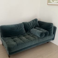 Article Blue Velvet Sectional 