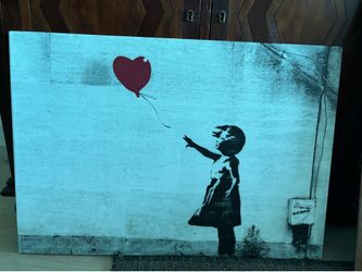 Girl with Baloon Print