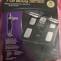 Omron HBF-516B Scale & Full-Body Sensor With LCD - Black