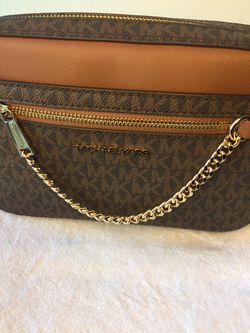 Michael Kors Brown Jet Set Shoulder Bag New