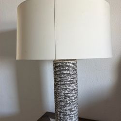 Lampara De Mesa Nico Base Cilindrica De Ceramica Son 2  