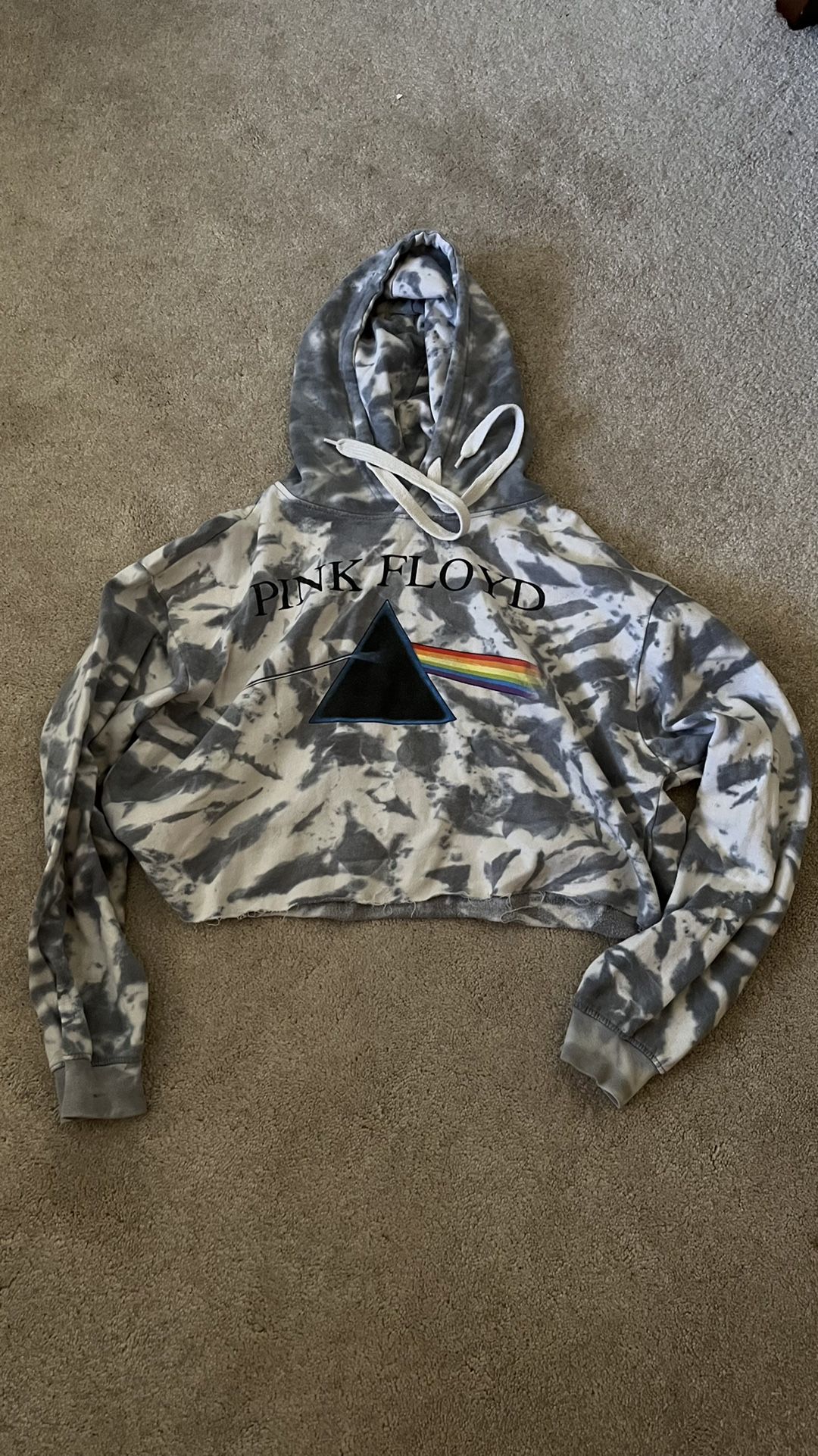 Sweatshirt Pink Floyd Size Large Cropped Top