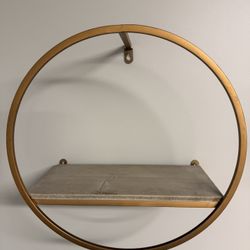 Gold Circle Shelf 