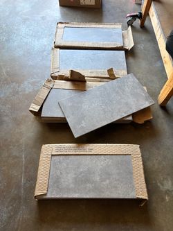 Tile 24”x12” grey