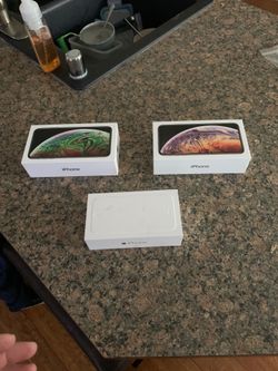 3 iPhone boxes