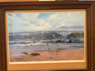 Uwe Werner Signed & Numbered Lithograph Print 'View of Point Loma' 457/2000