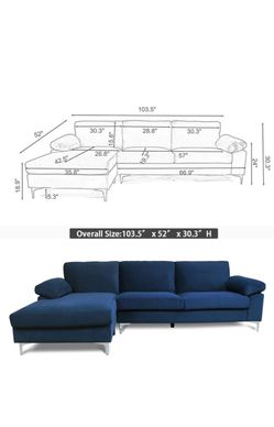 L shape couch