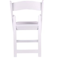 White Resin Folding Chair – Padded Wedding Event Chair, Halloween Party