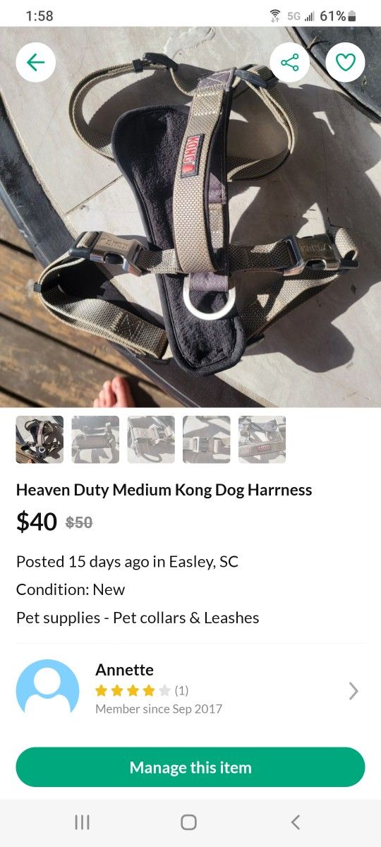 Kong Heavy-duty Dog Harrness 