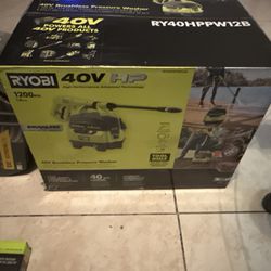 Ryobi RY40HPPW12B 40V  1200 PSI Pressure Washer TOOL ONLY  (A)