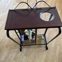 Wine Rack Free Standing 6-Tier 12 Bottles Wine Holder Display Storage Shelves with Metal Frame and Table Top