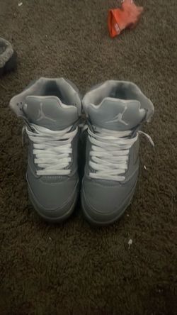 Air Jordan 5 Grey High-Top Sneakers