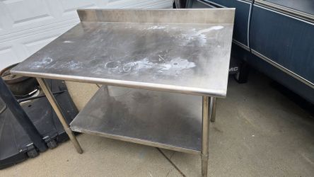 Stainless steel work bench