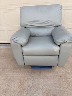 Leather recliner