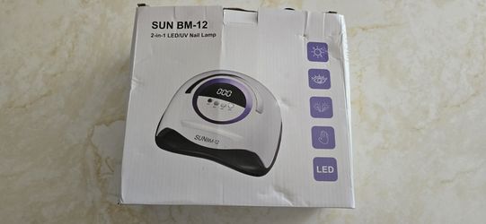 Brand New SUN BM-12 LED/UV Nail Lamp | White