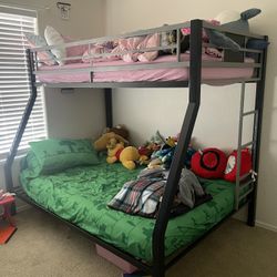 Bunk Bed With 1 New Full Mattress