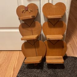 Two Beautiful Heart Shelves 