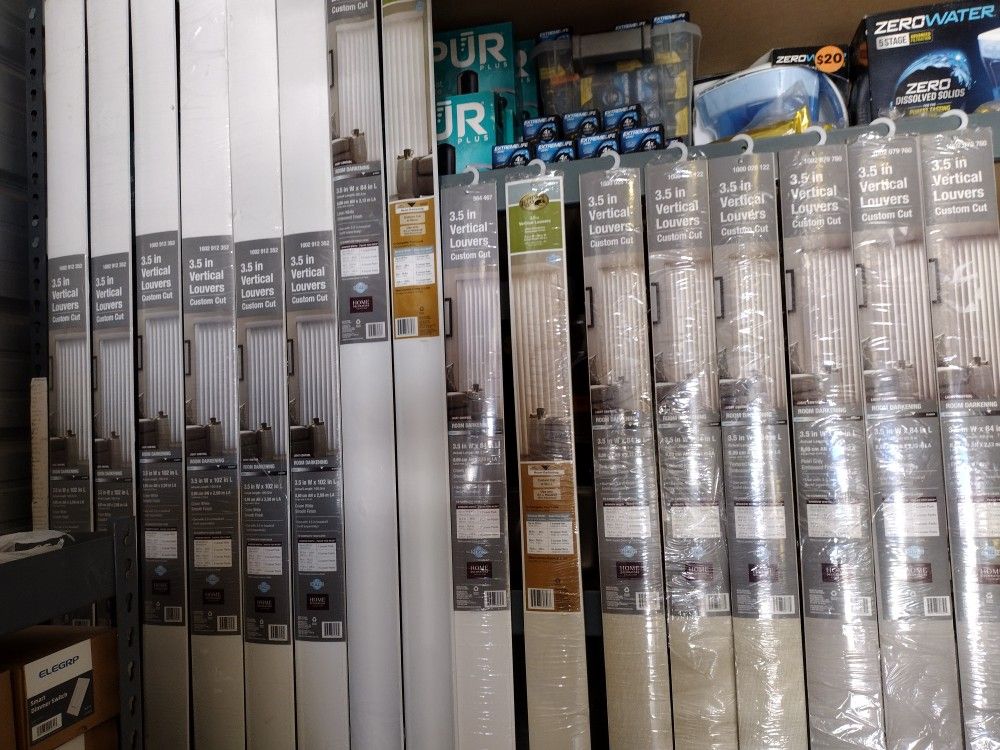 Vertical Blind Louvers for Window or Sliding Door $20 - $30 *New - White, Tan and Gray Colors