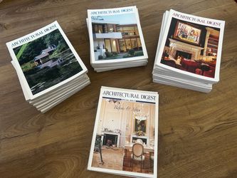1990s stack of Architectural Digest Magazines