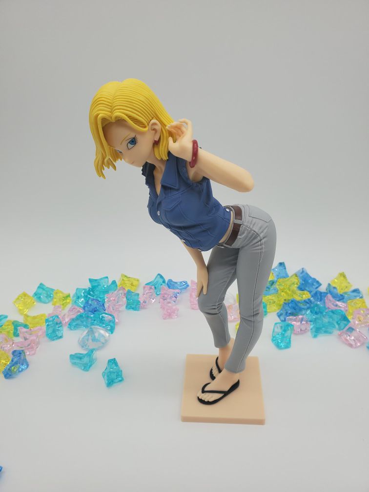 Japanese anime dragon ball super toy figure statue Android 18 about 9.5 inches