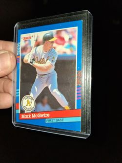 MARK MCGWIRE FRIST BASE A'S CARD