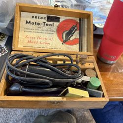 Antique Dremel Moto tool & case. 