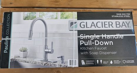 Glacier Bay Paulina Pull-Down Kitchen Faucet with Soap Dispenser
