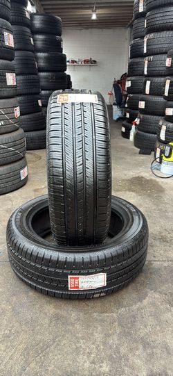 225/55/18 YOKOHAMA- DOT 2023 - 2 TIRES INSTALLED AND BALANCED 