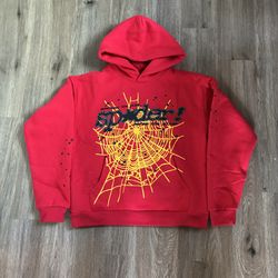 Sp5der Hoodie Og Web Red Mens M