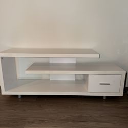 White TV stand 