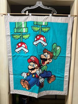 Super Mario handmade fabric wall hanging
