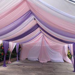 Drape And Tent And Chairs 