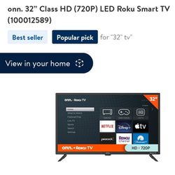 Onn 32" Smart Roku TV