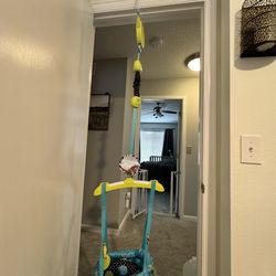 Bright Starts Bounce 'n Spring Deluxe Door Jumper for Baby with Adjustable Strap