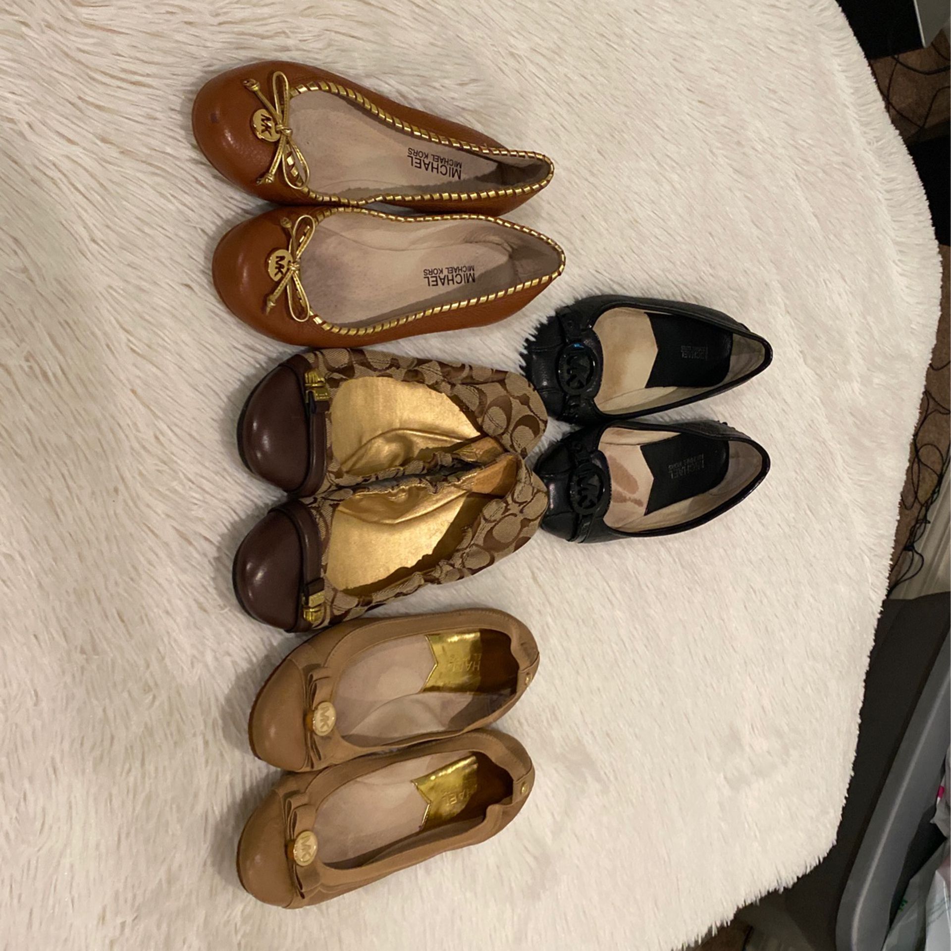 4 for 35 michael kors and coach flats