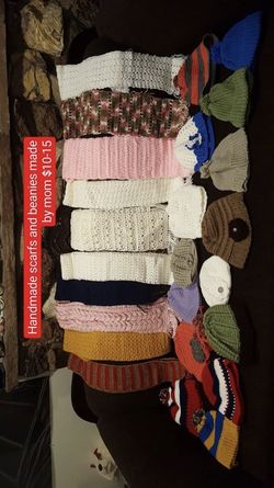 Handmade scarfs and beanies