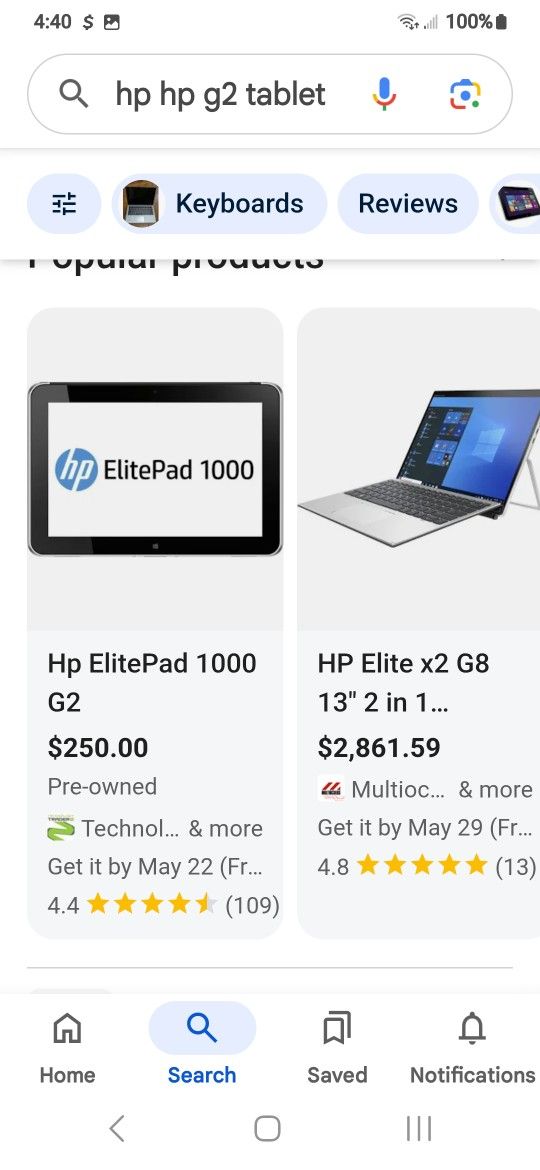 Hp G2 Tablet New