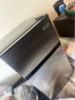 Two door mini fridge