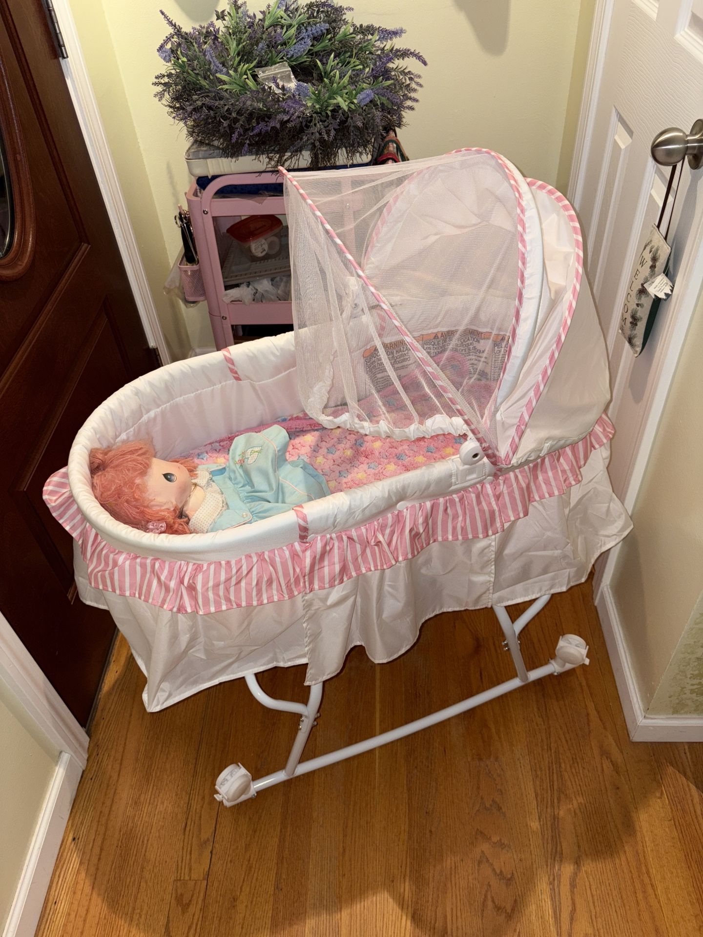 Brand New Bassinet – Mattress and Storage Included | $80 OBO