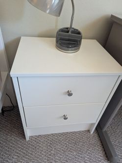 IKEA Nightstand, white, wood