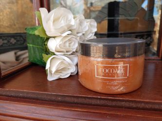 Cocoage. cocoa powder 24k Gold body scrub brown sugar