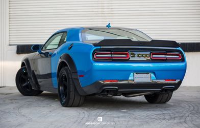 Carbon fiber rear valance for 2018-2023 Dodge Challenger Widebody