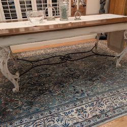 Vintage Art Legno Italian Extension Dining Table