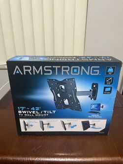 ARMSTRONG 17 in. to 42 in. Swivel/Tilt TV Wall Mount